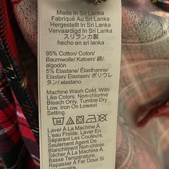 J. Crew Red Plaid Ankle Pants - Picture 7 of 7